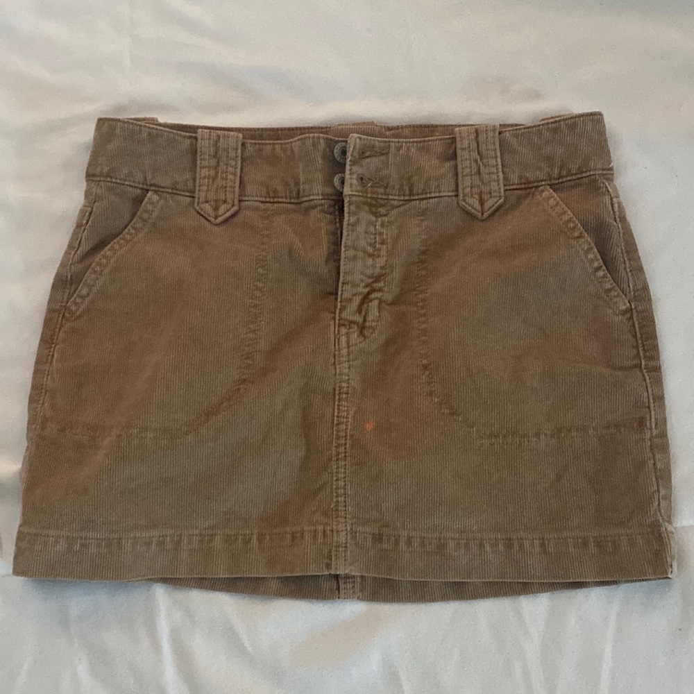 Corduroy mini skirt